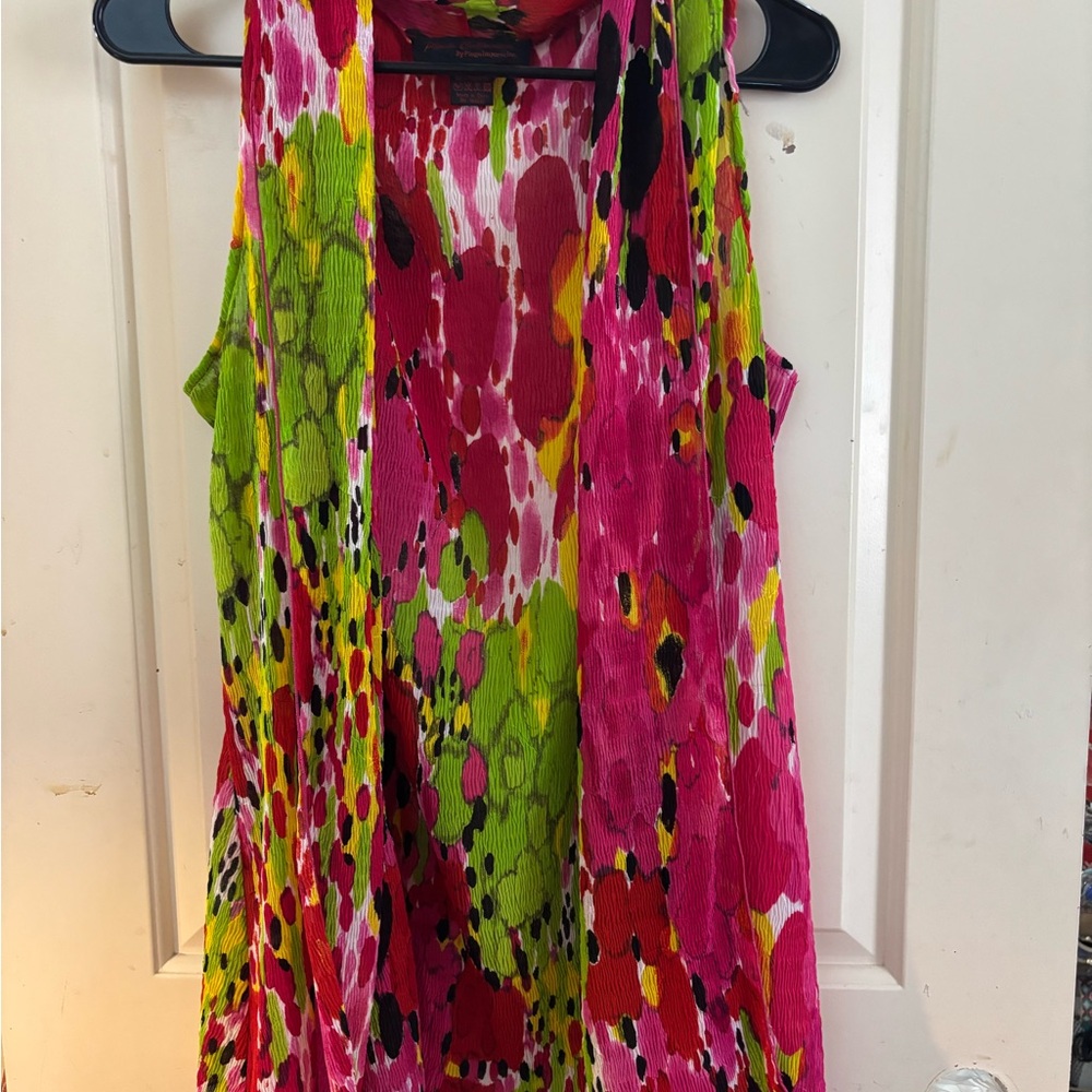 Colorful Sleeveless Blouse vest
